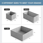 Criusia Drawer Organizer Clothes, 21 Pack Dresser Organizer for Baby Clothes, Underwear, Sock- Foldable Closet Organization a