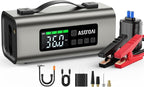 AstroAI 2500A Portable Car Battery Jump Starter with 150PSI Air Compressor 30W Quick Charger, 14800mAh Jump Box (7.5L Gas &