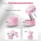 JOYTUTUS Shower Phone Holder, Reusable Suction Cup Phone Mount for Shower, Mirror, Kitchen, Window & Bathroom, Shower Phone Mount Compatible with iPhone 16, 15, 14, 13, 12 & All Phones,Pink,1 Pack
