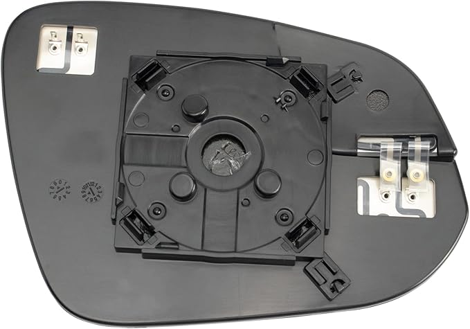 TRQ Heated Mirror Glass Left Driver Side with Backing Plate Compatible with 2016-2018 Toyota RAV4 TO1324175