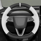 MEWANT Tesla Model 3 Highland/Model Y DIY Stitching Steering Wheel Cover Wrap for Tesla Model 3 Highland 2023-2025/Model Y 2025 Highland for Tesla Model 3/Model Y Accessories