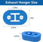 Exhaust Rubber Hanger, rubber muffler hangers. Rubber Insulator Bushing Mount, rubber exhaust mounts with 2 Holes 0.47 Inch, 