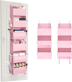 GRANNY SAYS Over The Door Organizer, 6-Shelf Detachable Behind the Door Storage with 8 Pockets, Waterproof Anti Tilt 40lb Lar