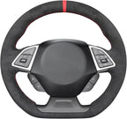 MEWANT Hand Stitched Steering Wheel Cover Wrap for Chevrolet Camaro 2017-2022