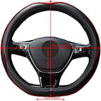 Mayco Bell Flat Bottom Steering Wheel Cover Anti-Slip,Safety,Soft,Breathable,Durable,Full Surround,Comfortable Grip Microfibe