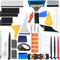 51PCS Car Window Tint Tools Kit, Vehicle Glass Protective Film Wrapping Set, Automotive Window Tinting Vinyl Wrap Installation Kit, Universal for Automobile RV Truck