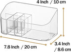 MORNITE Bathroom Counter Shelf Vanity Trays, Makeup Organizer Tray with 9 Compartments, Trays Holders for Medicine Bathroom C