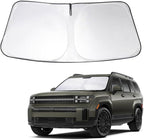 Front Windshield Sun Shade Foldable Front Window Sun Shade Visor Custom Fit for 2024-2026 Hymdai Santa Fe Block UV Rays Heat Sun Shield Keep Car Cooler Car Accessories