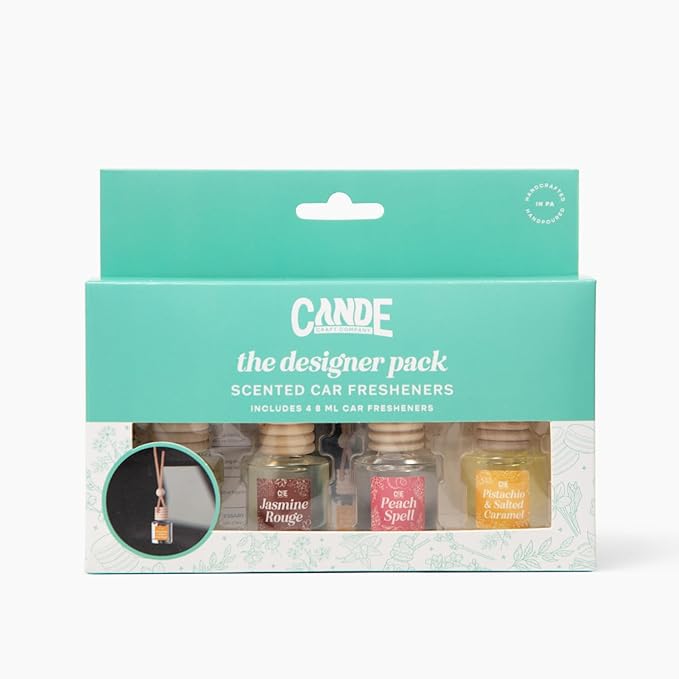 CE Craft Hanging Car Air Freshener – Fragrance Oil Diffuser with Essential Oils – Long-Lasting Aromatherapy Scents for Automo