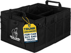 Seal Skin Covers Trunk Organizer for SUV, Car & Truck - Premium Heavy Duty and Collapsible with 3 Adjustable Sizes - Lightweigh