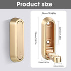Dntorx Folding Wall Hooks, 4 Pcs Foldable Gold Coat Hooks Heavy Duty Foldable Hook Bathroom Towel Hooks Robe Hooks Wall Mount