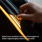 Trunk LED Light Strip for Tesla Model 3 2018-2023 - Waterproof & Easy Installation Interior Lighting Bar with Flexible Silicone, Trunk Ambient Lighting Accessories (DC 15V, Warm White)