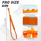 10PCS Anti-Slip Snow Tire Chains, Reusable Zip Tie Snow Chains for Car Tires, Easy Installation, Suitable for Driving in Rain