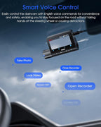 5K 3 Channel Dash Cam, 5G Wi-Fi Built-in GPS with 64GB Card, 4K+1080P+1080P Front and Rear Inside Triple Car Camera with 3'' 