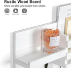 Lwenki Mail Organizer for Wall Mount – Key Holder with Shelf Includes Letter Holder and Hooks for Coats, Dog Leashes – Rustic