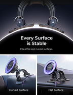 LISEN Fits MagSafe Car Mount Car Phone Holder,Strong Magnetic Phone Holder for Car Magsafe, Dashboard Vent iPhone 16 Car Mount Holder Car Accessories for iPhone 16 15 14 13 12 Pro Max,Purple
