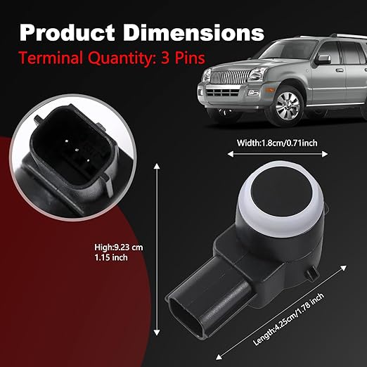 Backup Parking Assist Sensor Compatible with Chevy Avalanche Silverado Suburban,GMC Sierra Yukon,Buick Lucerne Enclave 259613
