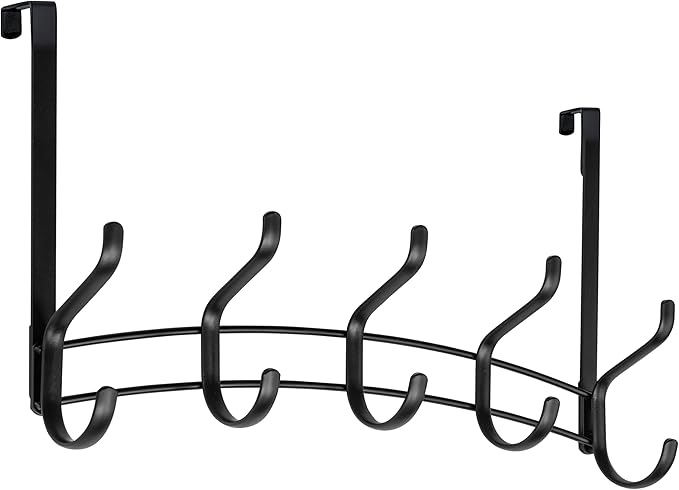 LYNK Professional® Home™ Over the Door Hooks - 10 Hook – Over the Door Coat Rack - Over the Door Hanger - Hanging Towels or C