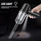 Mini Vacuum Cleaner for,2 in 1 Keyboard Vacuum Cleaner Wireless Handheld,Car Vacuum with Brushless Motor High Power 120W Rech