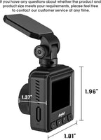 Dash Cam 2K, WiFi Dashcams with APP, External GPS, 1.5'' IPS Screen, Front Dash Camera for Cars, Mini Car Camera, WDR Night V