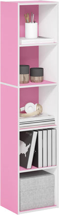 Furinno PASIR Book Shelf, 5-Tier Modern Bookshelf, Open Shelves Bookcase 9 x 12 x 52, Easy Assembly, for Living Room, Bedroom