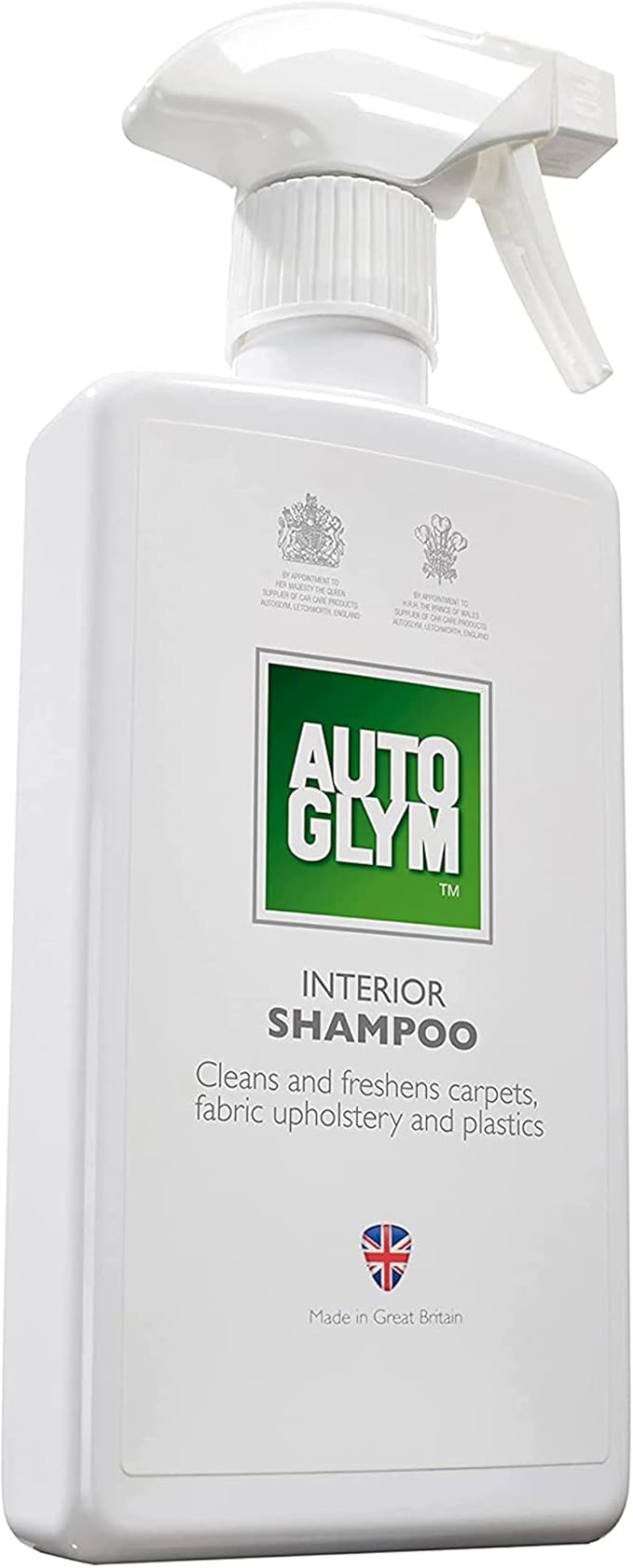 Autoglym Interior Shampoo, 500ml - Car Interior Shampoo That Cleans and Freshens Carpets, Fabrics, Upholstery and Plastics, W