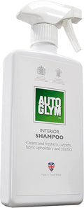 Autoglym Interior Shampoo, 500ml - Car Interior Shampoo That Cleans and Freshens Carpets, Fabrics, Upholstery and Plastics, W