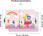 Car Sun Shade for Baby - EOHMAK Car Side Window Sun Shade Cover Upgrade Double Opening Car Interior Curtain Sun Blocker Blind (Pink Rainbow, 2 Pack)