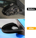 Compatible with Mazda2 /Mazda 3 2010-2013 Right Passenger Side Mirror Cap Cover, Door Rearview Side Mirror Cover Replacement for Mazda, Glossy Black