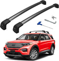 300lbs Roof Rack Cross Bars Compatible with Ford Explorer 2020-2026, Heavy Duty Aluminum Lockable Roof Rails Crossbars Rooftop Cargo Luggage Basket Carrier Bike Kayak Snowboard