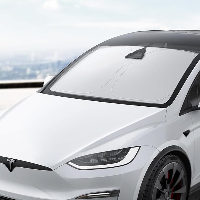 Spigen Triple-Coated Front Windshield Sunshade for All Tesla Model X (2015 to Current)