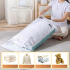 Vacuum Storage Bags for Clothing - NeatNest 6 Pack Flat Space Saver Bags, 3 Small+3 Medium, for Clothes, Towels, Sweaters, Du