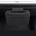 Car Leather Trash Can for Glove Box, Hanging Garbage Bin，Waterproof Foldable Stroage Organizer for Car, Multipurpose Interior Accessories for SUV Truck RV Camping (Black Glove Box)