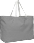 Extra Large Canvas Tote Bag - Big Reusable Grocery Shopping Heavy Duty Foldable
