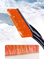 Snow Brush & Ice Scraper for Car, Heavy-Duty Extendable Winter Snow Removal Tool with Soft Bristle Brush, Ergonomic Foam Grip, Durable Ice Scraper – for Cars, SUVs & Trucks (Orange)