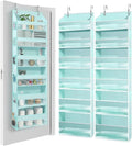 HOMELUX THEORY UPGRADED 6 Tiers Over The Door Organizer Hanging - 100D EXTRA THICK & 50lbs HUGE CAPACITY, 12 Side Mesh Pocket