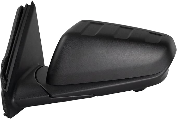 TRQ Driver and Passenger Side Power Heated Mirror Set Textured Black Triple Stripe Style Compatible with 2018 2019 Chevrolet 