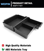 for Center Console Armrest Organizer Tray ABS Materials Compatible with 2007–2013 Chevrolet Silverado/Sierra/Yukon&Yukon XL/Tahoe/Suburban/Avalanche–Jump Seats