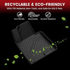 LASFIT Floor Mats & Cargo Mat for Hyundai Sonata 2020-2026 (Only Fit AWD & Gas) / Kia K5 2021-2025 (Only Fit AWD, Not for FWD) Custom Fit TPE All Weather Floor Liners Car Mats Accessoires