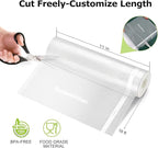 [2025 Upgraded] Bonsenkitchen 6 Rolls 11" x 16' Vacuum Sealer Bags for Food with a Color Box, Easy to Store, Commercial Grade