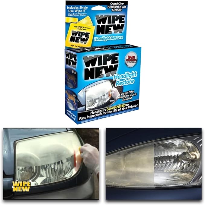 Wipe New HDL6PCMTRRT Headlight Restore Kit