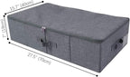 iwill CREATE PRO Underbed Storage Boxes for Bedding/Garment/Duvets/Blankets/Shoes, Folding Fabric Rigid Under bed Storage Bin