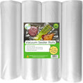EverFresh 11" x 25' Vacuum Sealer Rolls, 4 Pack | 15% THICKER Embossing | Compatible with FoodSaver Machines, BPA Free, Comme