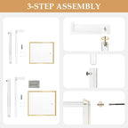 2Pcs Purse Display Stands, Height Adjustable10"-16"+14"-24", Acrylic Handbag Stands for Display, Clear Holder for Purse Eveni