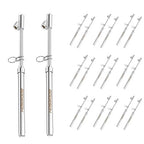 GODESON Dual Head Tire Pressure Gauge,Heavy Duty Pen Tire Gauge Range 10-150PSI; 1-10kg/cm2,Dual Head Truck Air Pressure Gauge (Pack of 20)…