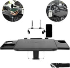 Steering Wheel Tray Foldable Car Steering Wheel Desk with Nonslip Slots Portable Back Seat Headrest Tray Multifunctional Steering Wheel Table for Laptop Work Eating Studying(black)