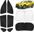 KUST Car Window Shades for Toyota RAV4 2019-2025 Windshield Sun Shade Side Window Cover UV Block Privacy Protection Rav 4 Accessories for Camping Blackout Rear Back Full Set 8PCS