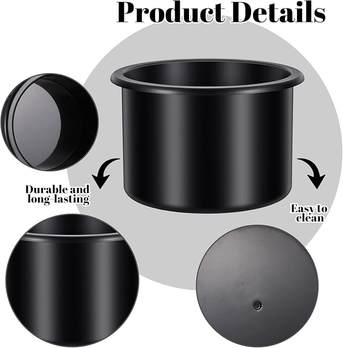 Cup Holder Insert,2 Packcup Holder Inserts for Car,Universal Plastic Recessed Cup Container Universal for Rv Boat Car Couch G