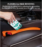 Super Flexible Car Seat Gap Filler,Durable Car Organizer Between Seats for Tightly Filling Seat Gaps,Universal CCar Side Seat Gap Filler CCar Accessories for Women & Men (Orange/2PCS)…