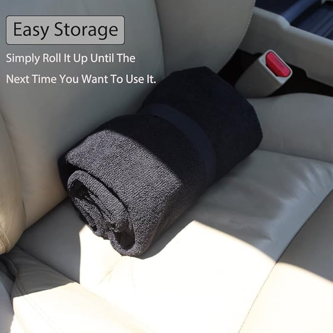 Waterproof Sweating Car Seat Cover for Post Gym Workout, Running, Swimming, Beach and Hiking, Universal Fit Non-Slip Bucket S